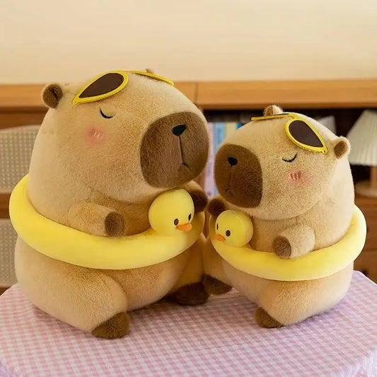 Capybara Duck Float Plush – Summer Vibes Edition 🦫🦆