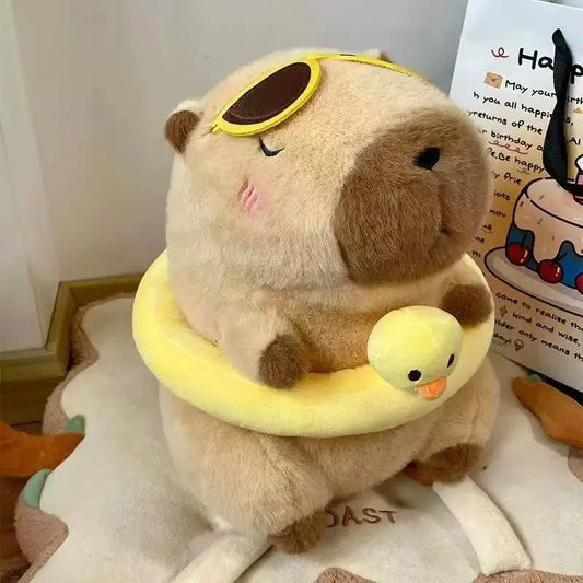 Capybara Duck Float Plush – Summer Vibes Edition 🦫🦆